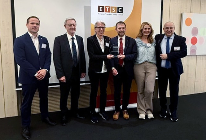 Representanter fra aktører innen norsk trafikksikkerhet. Foto